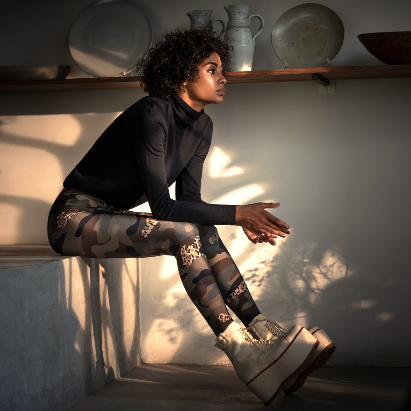Legging Lycra® Cós Military Camouflage Jungle Cat