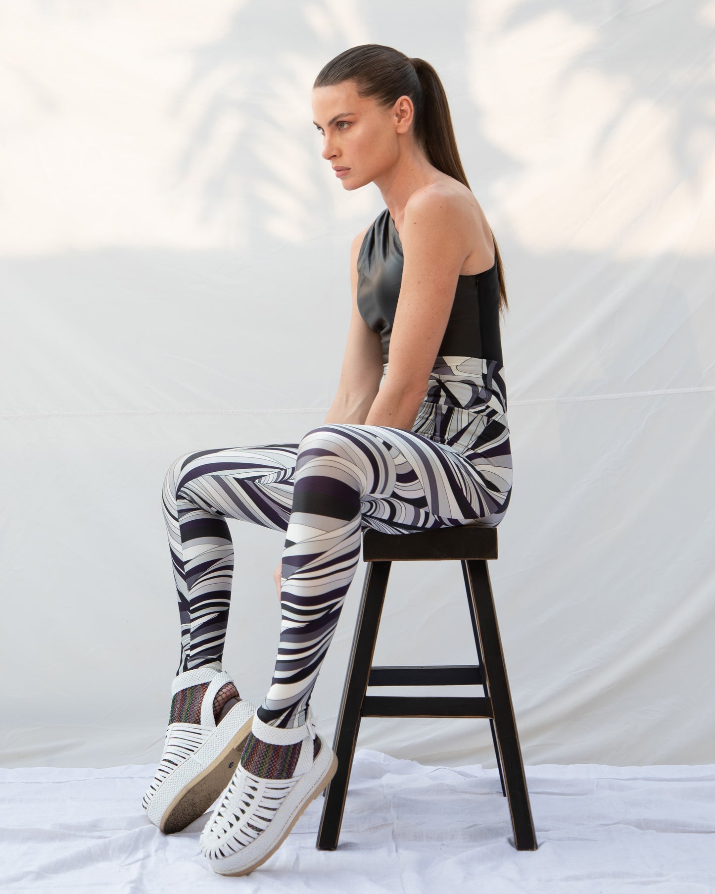 Legging Lycra® Cós Pucci Dream Black & White