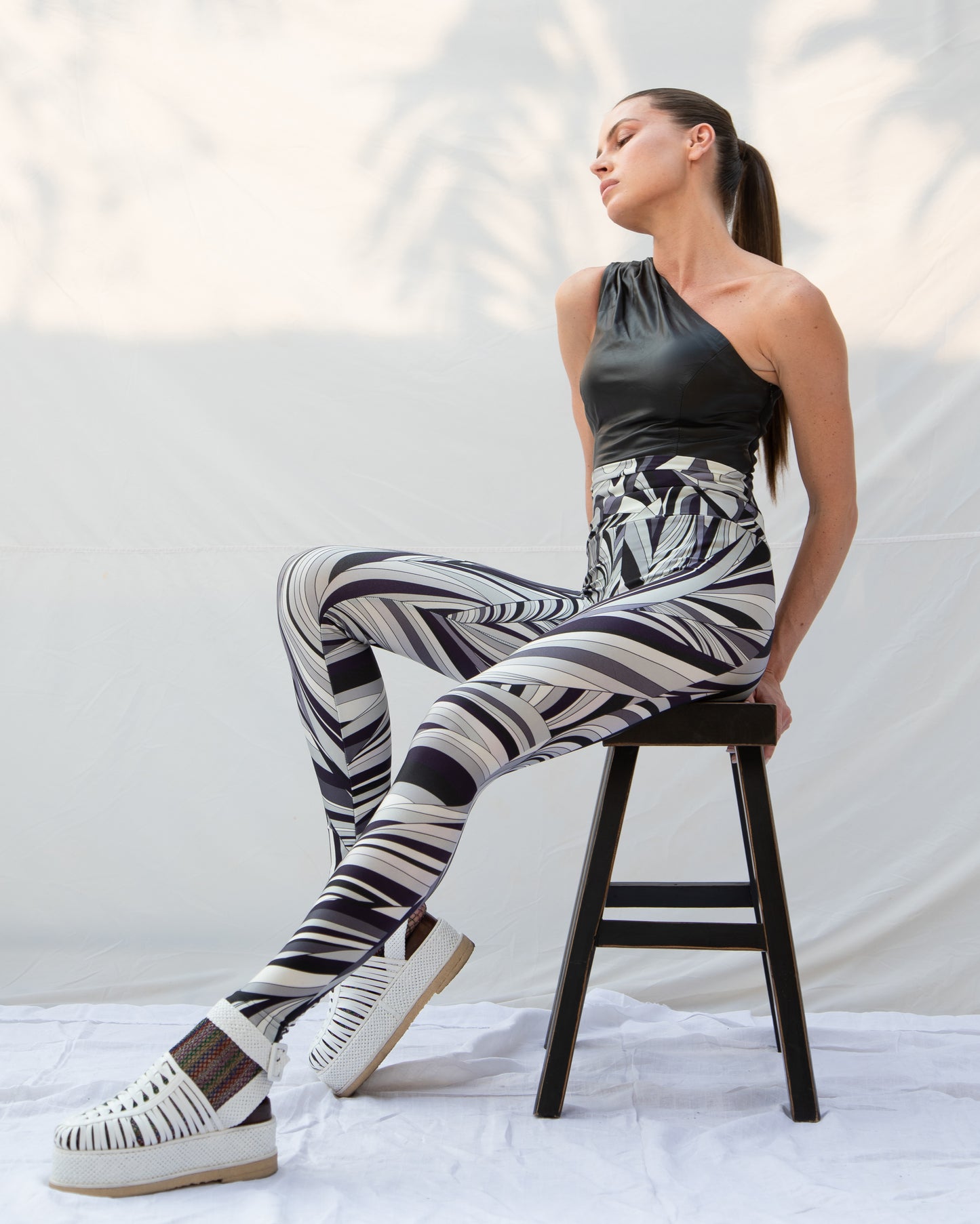 Legging Lycra® Cós Pucci Dream Black & White