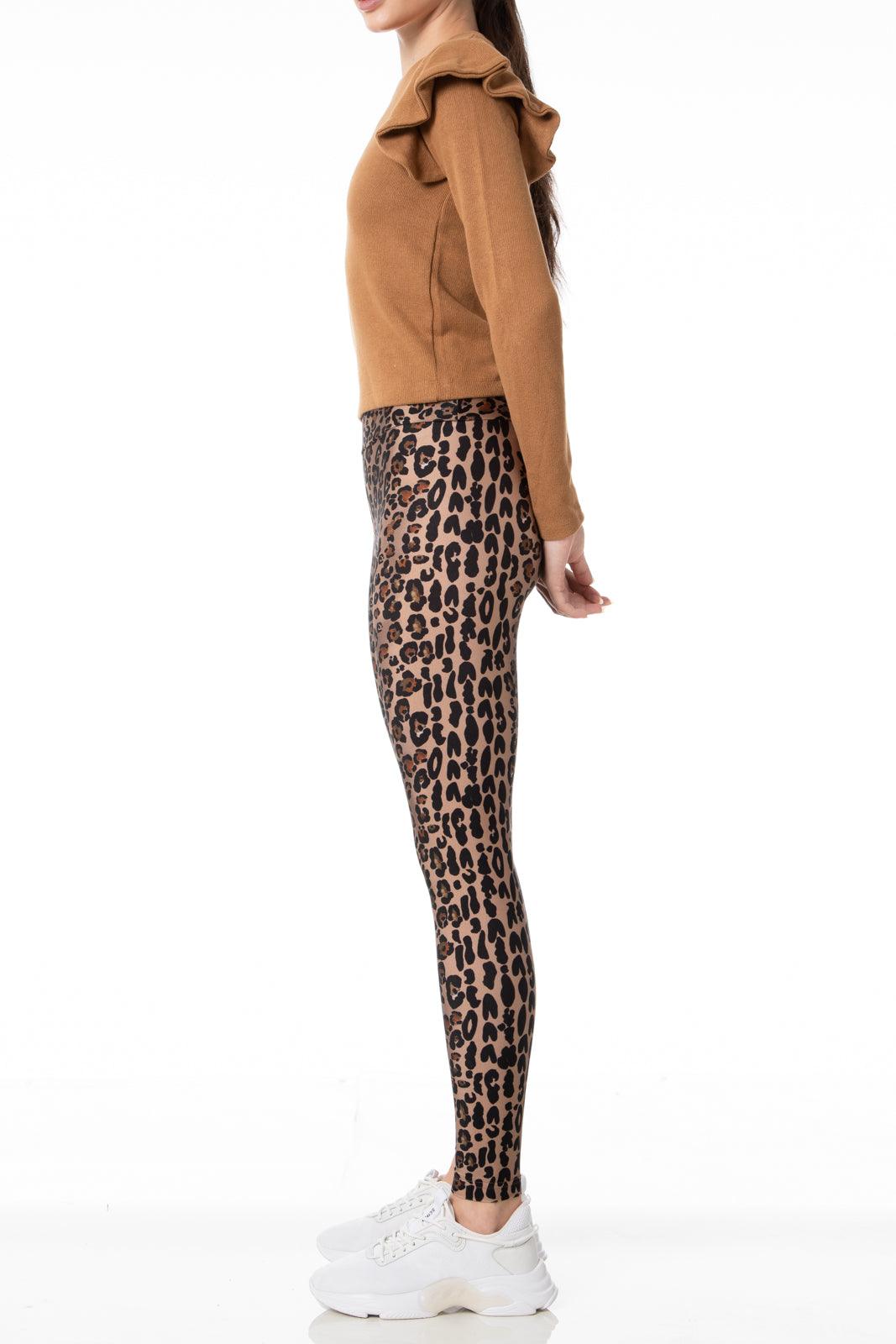Legging Lycra® Cós Leopard Gold