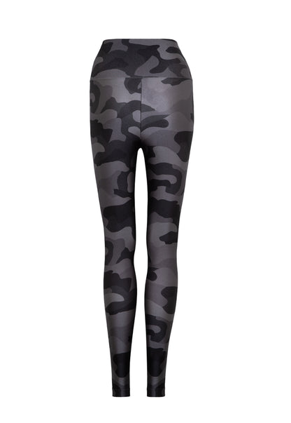 Legging Lycra® Cós Military Camouflage Noir