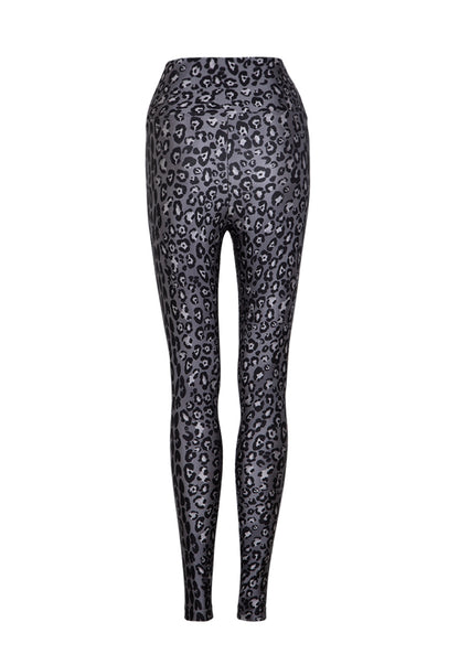 Legging Lycra® Cós Leopard Noir