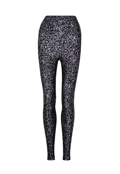Legging Lycra® Cós Leopard Noir