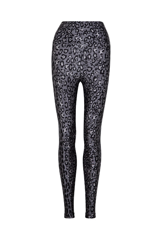 Legging Lycra® Cós Leopard Noir