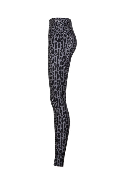 Legging Lycra® Cós Leopard Noir