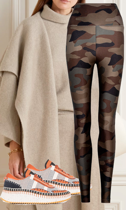 Legging Lycra® Cós Military Camouflage